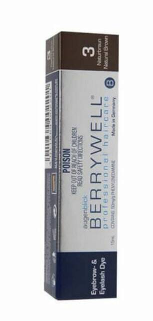 15ml Berrywell Eyebrow & Lash Dye Natural Brown No.3