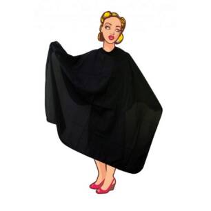 Kiepe Waterproof Cape Black Hairdressing Cape, black